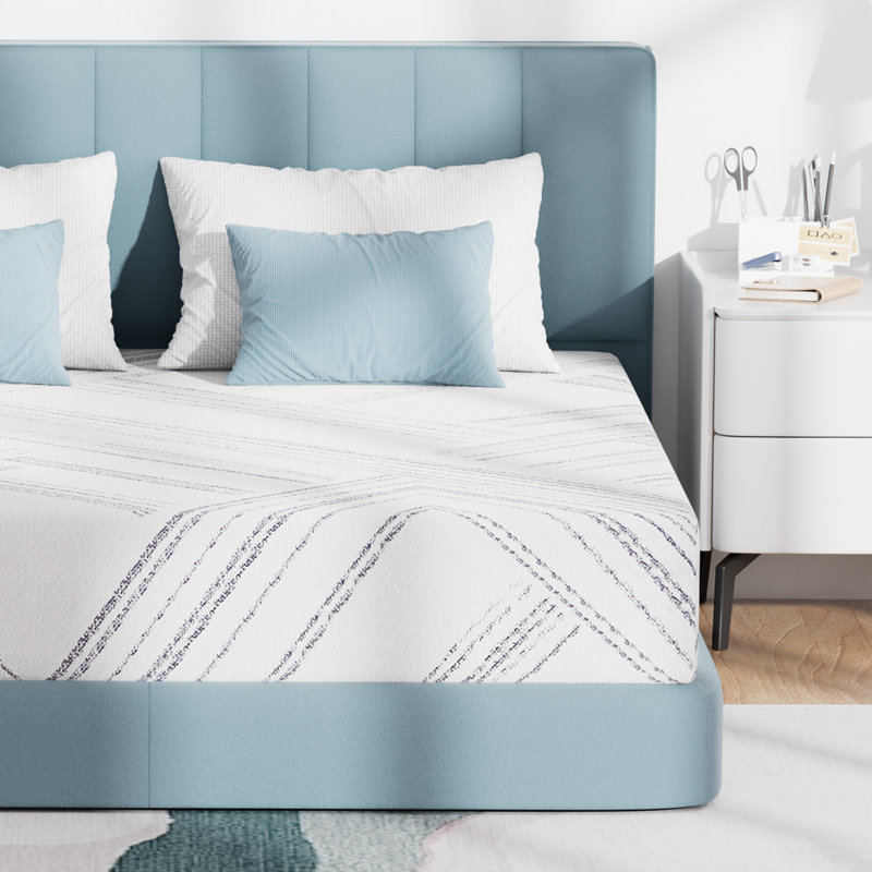 12" Medium Cooling Gel Memory Foam Mattress，Pressure Relief, Ergonomic Design, Ideal For All Sleep Positions, King, 12"