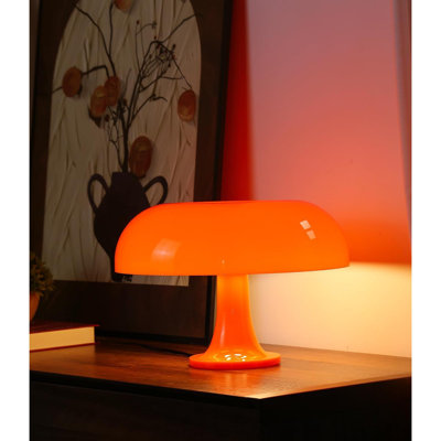 Mushroom Lamp, Mid Century Modern Table Lamp For Bedroom, Minimalist Mushroom Decor Bedside  Lamps, (Bulb Included, Plug Powered)