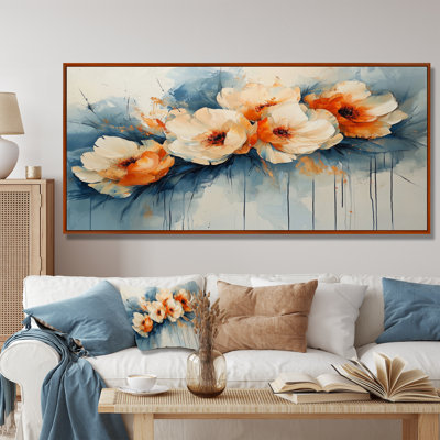 «Radiance In Aqua Pe pivoines», reproduction sur toile