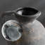Vase en céramique avec poignée, vase de poterie de style campagnard rétro-34479657