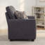 Ensemble de chaise d'appoint et causeuse en tissu Modern Tech avec coussins, ensemble de meubles de salon gris-124342268