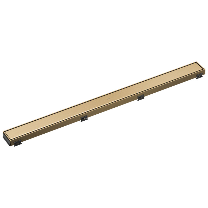 36" Reversible Linear Shower Drain Trim, Champagne Bronze