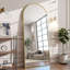 Arched Aluminum Alloy Framed Full Length Mirror with Stand Large Wall Mirror-1888288185-1888288165