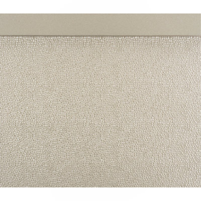 Commode moderne et glamour argentée à 7 tiroirs, panneaux texturés, poignées chromées, meuble de chambre à coucher (1 pièce)