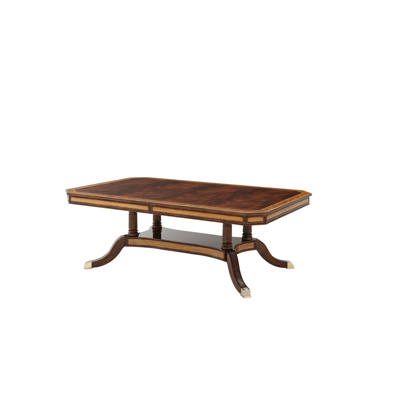 English Cabinet Maker Mahogany Wood Dining Table