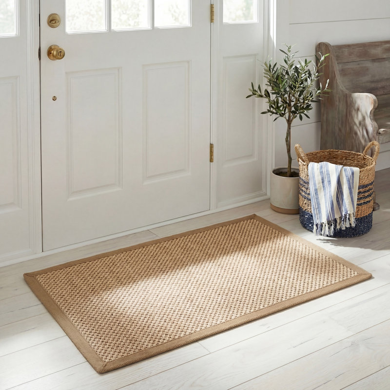 Tapis en fibre de sisal Benevides, Rectangulaire 2 pi x 3 pi
