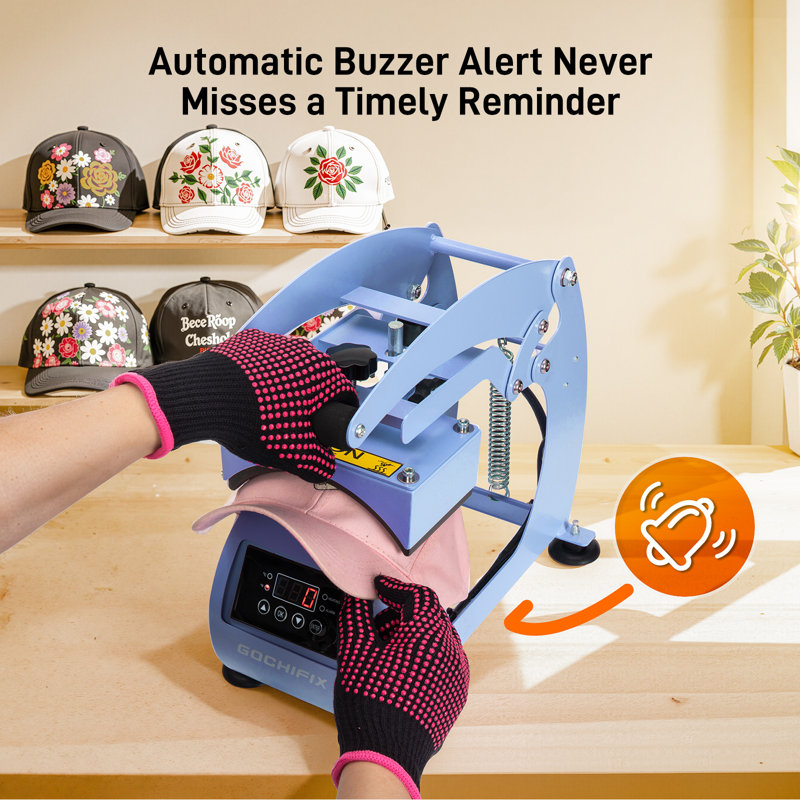 Hat Heat Press Machine, Blue