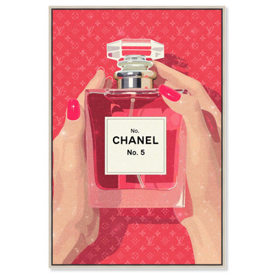Perfume in Hands Canvas by Art Remedy