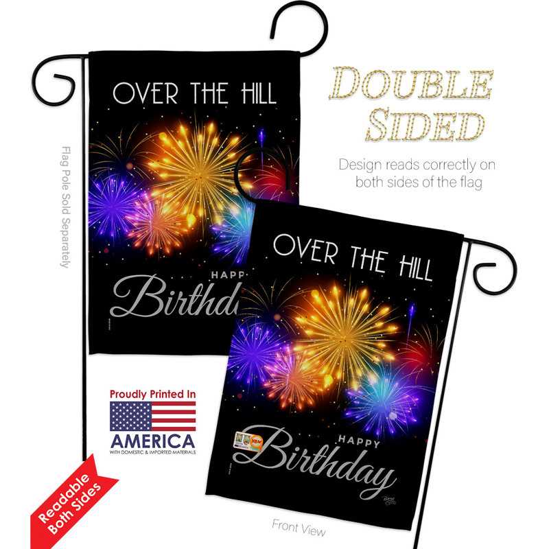 Ensemble de drapeaux double face en polyester 18 pi x 13 po