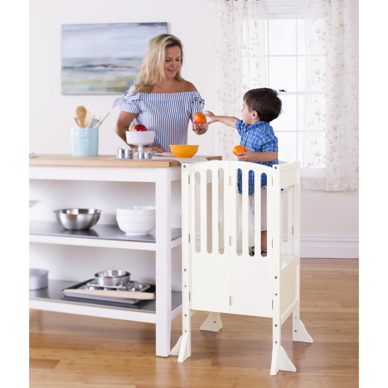 Escabeau de cuisine contemporain pour enfant Guidecraft , Ivoire