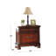 Table de chevet 2 tiroirs Esyllt