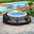 Ensemble de canapé en rotin de spa avec cadre de spa et espaces de rangement, coussins lavables Spa-104581764