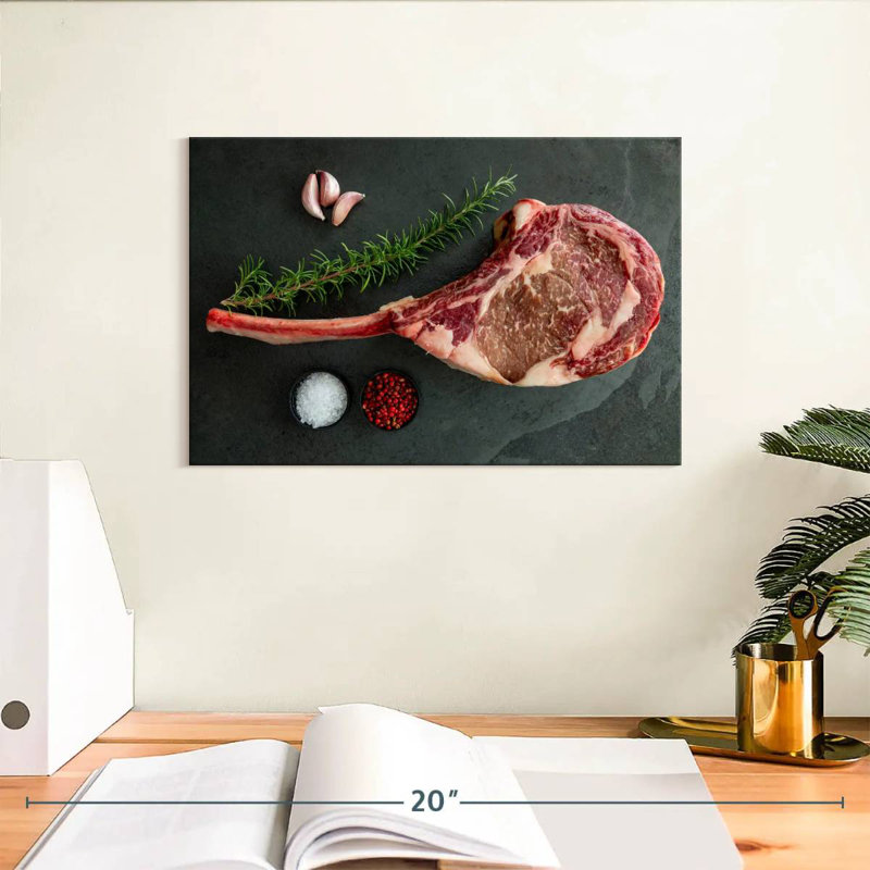 Yarlin Raw Tomahawk Steak, 8" H x 12" W
