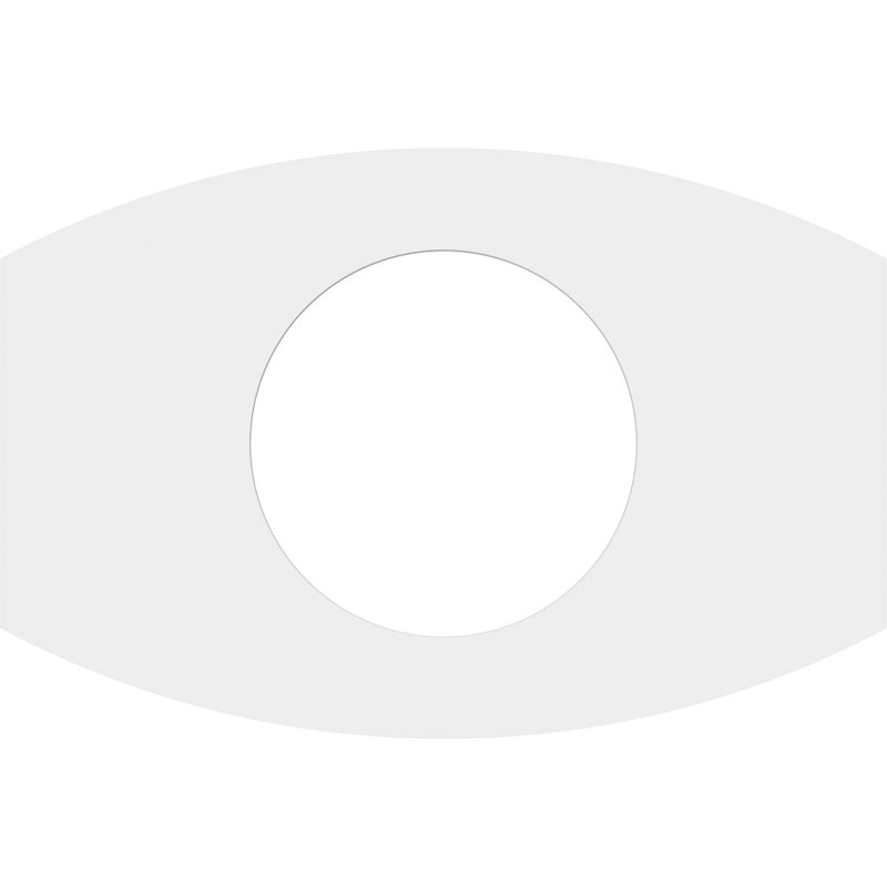 16"W x 10 5/8"H x 7"ID x 8 1/2"C x 1"P Kailey Architectural Grade PVC Contemporary Ceiling Medallion