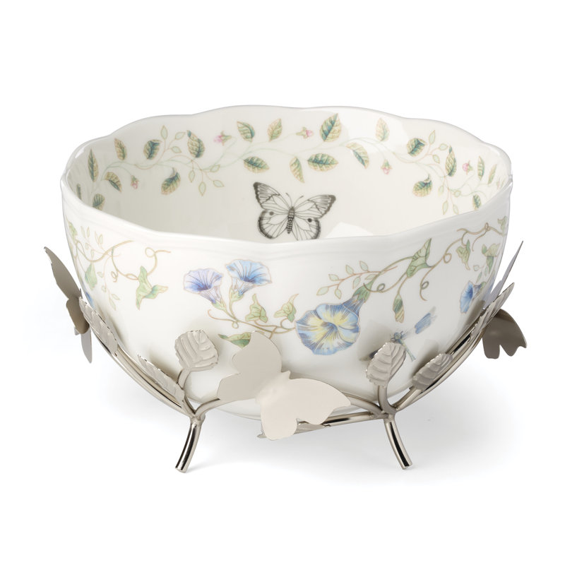Butterfly Meadow 25th Anniversary Bowl with Stand