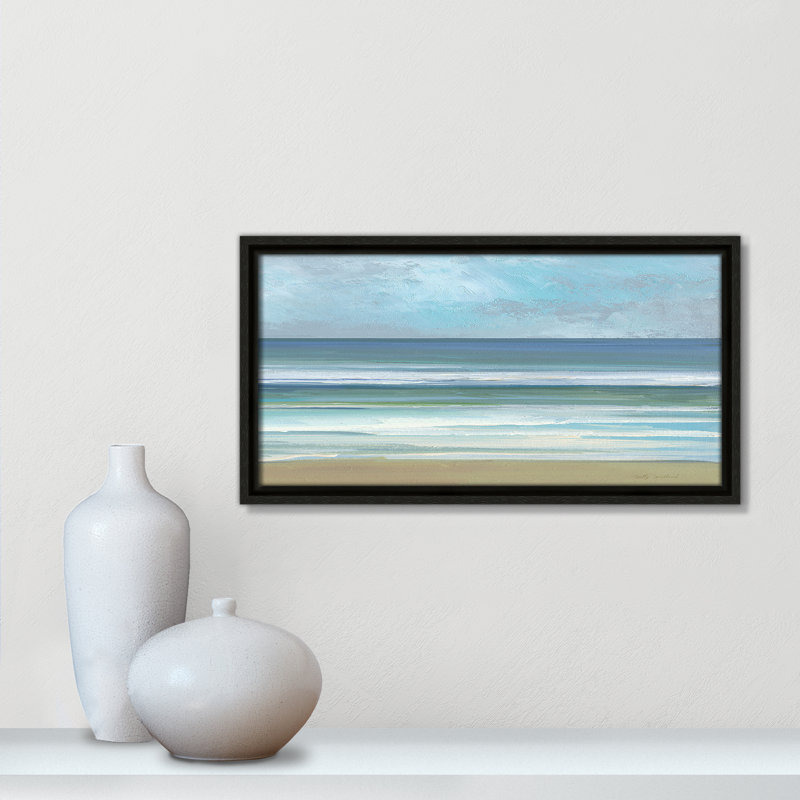 «Gentle Waves II» par Sally Swatland, Espresso, H 9,5 po x l 17,5 po