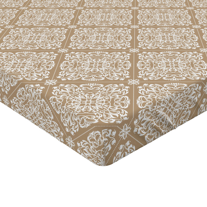 Drap-housse en damas Ambesonne, California King Fitted Sheet