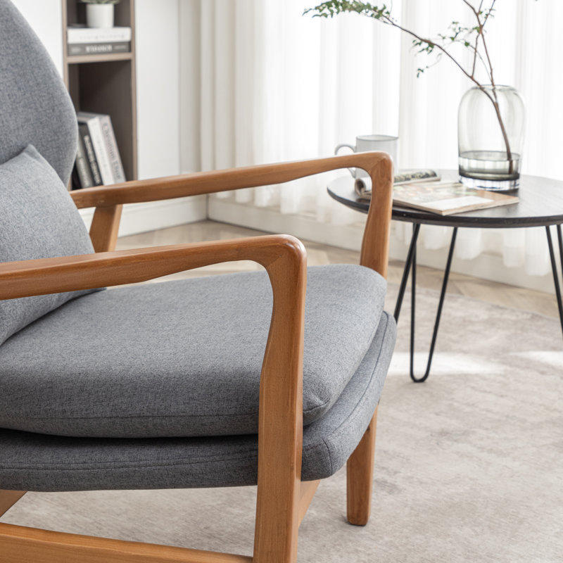 Fauteuil Kornelijus, Mélange de lin gris