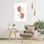 Geometric Shapes In Earthy Tones Abstract Contemporary Geometric Wall Art Print by Uplusmestudio - Wrapped Canvas Print-1304485496