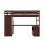 Lit mezzanine simple avec 7 tiroirs, 2 tablettes et un bureau-27613214-27613216