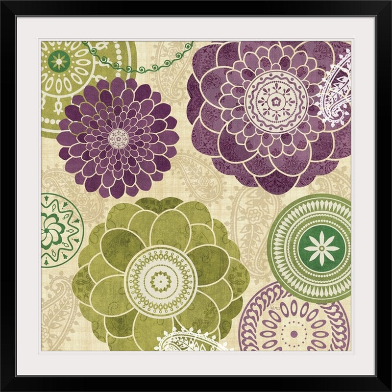 « jardin melody i » par veronique charron, impression, H 35 po x l 35 po x P 1,5 po, Toile