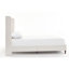 Tête de lit pour lit très haut de 54 po avec revêtement texturé confortable - Fabrication en métal pour la chambre à coucher, sommier requis, vitrines faciles à assembler