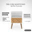 Table de chevet Modern 18 | Naturel et blanc | Rangement à 1 tiroir | Idée de cadeau