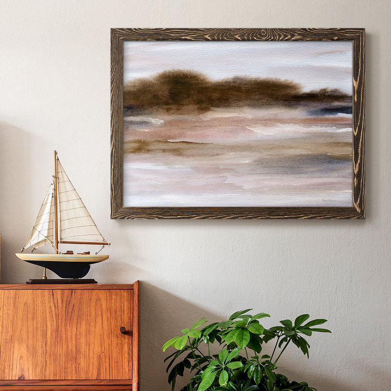 Autumnal Bay, reproduction d'art sur toile encadrée, H 18 po x l 26 po x P 1,5 po, Noyer