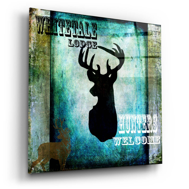 Art mural en verre acrylique «Lodge Whitetale Lodge» par Lightbox Journal, H 36 po x l 36 po x P 0,2 po