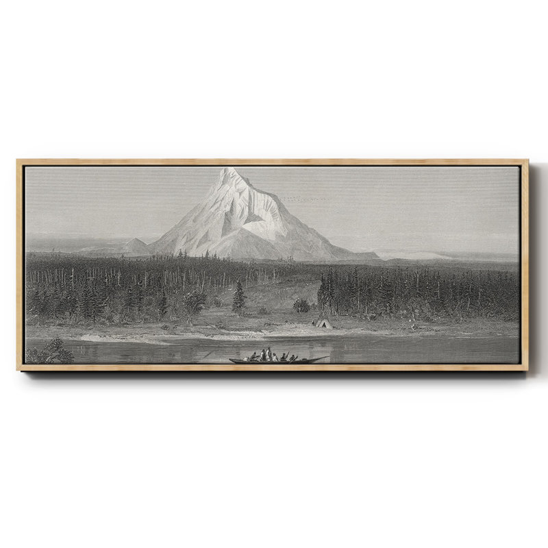 Le mont Hood du Columbia, H 24 po x l 60 po x P 1,5 po, Naturel