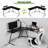 L Shaped Gaming Home Office Desk-1946090256