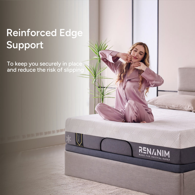 Matelas en mousse hybride Renanim - 12 pouces - Confort respirant, matelas isolant dans une boîte, Full / Double, 12