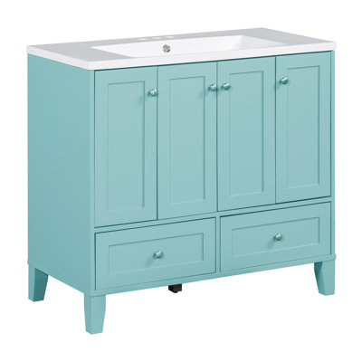 Meuble-lavabo simple 36 po avec plateau en résine Crissman