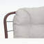 Canapé de patio avec coussin épais de luxe, osier résistant aux intempéries et conception ergonomique pour un confort extérieur