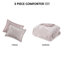 Édredon pour lit simple / simple TG, 100% velours froissé et confortable