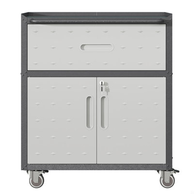 Armoire à outils en métal robuste et durable pour le garage avec roues