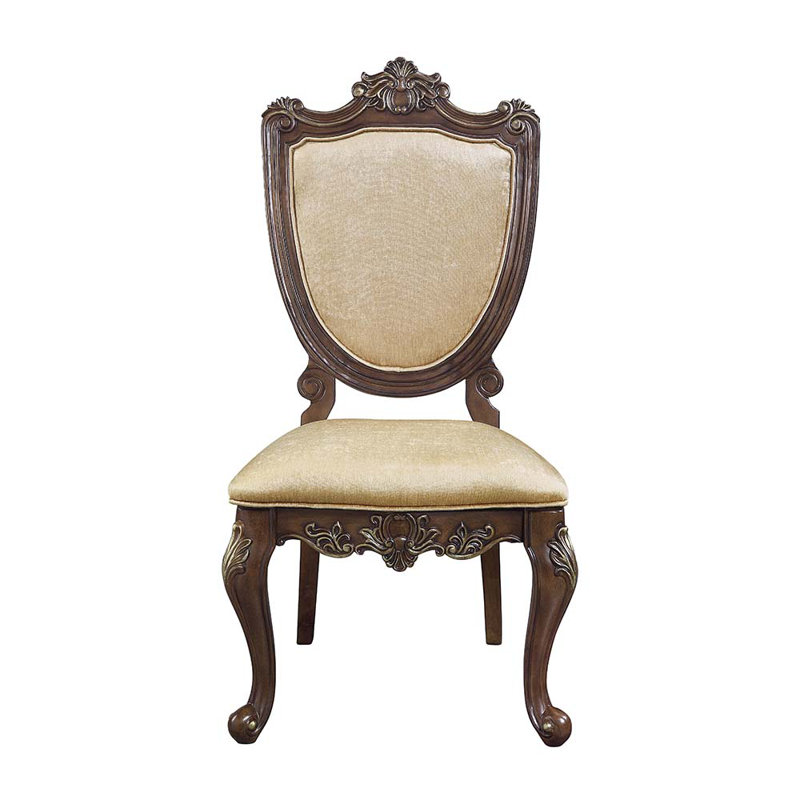 Chaise d'appoint rembourrée grise