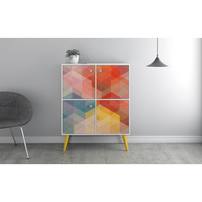 Paola High Double 4 Door Accent Cabinet