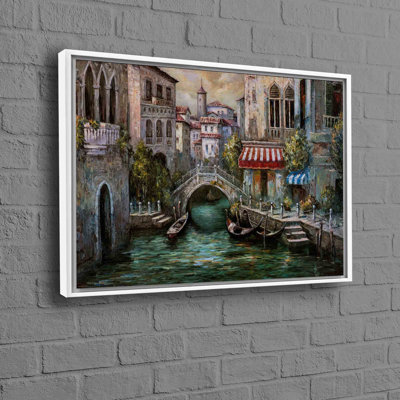 Reproduction d'art panoramique sur toile de coton durable Venise, Italie, pour une esthétique intérieure améliorée
