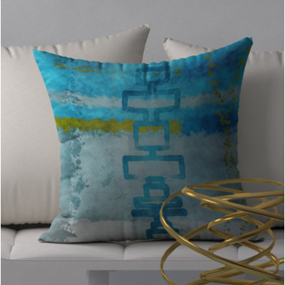 Jewel Spruce Square Pillow Cover & Insert