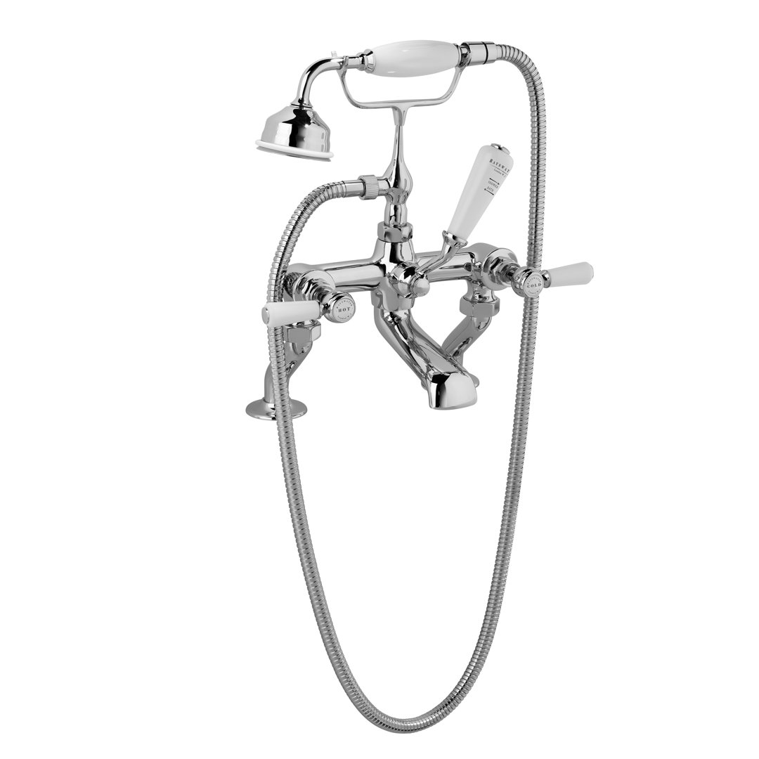 3 Handle Deck Bath Shower Mixer Bath Filler with Diverter