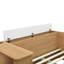 Lit plateforme double en bois avec 6 tiroirs, tablettes et coiffeuse-1794946507