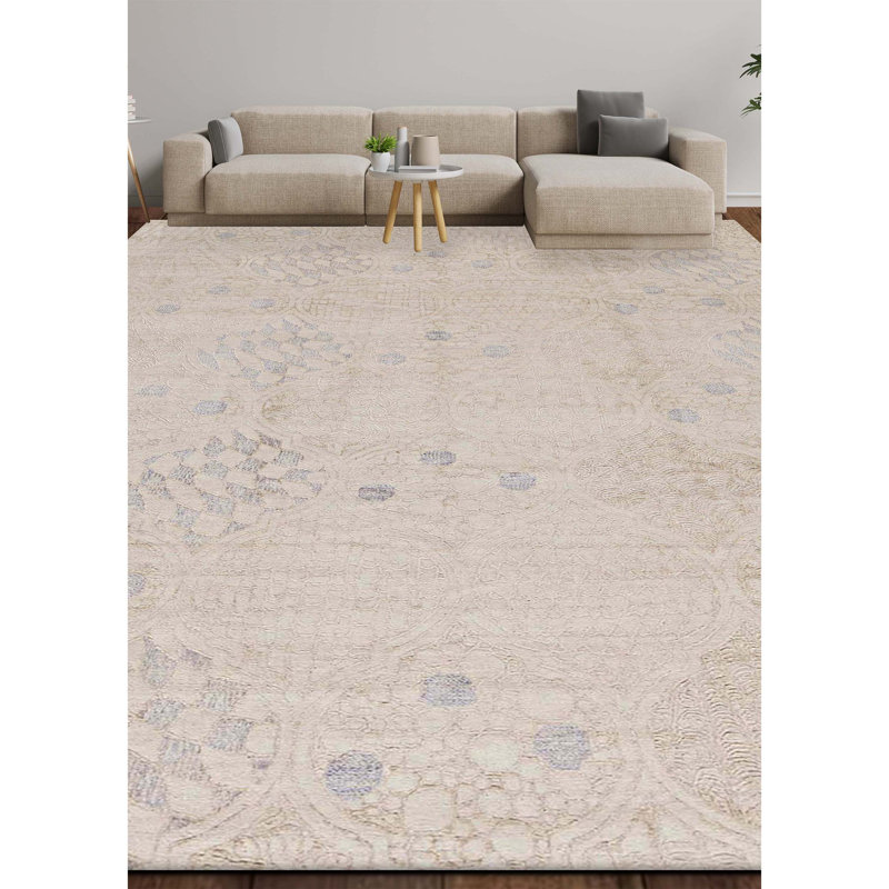 Moroccan Area Rug in Beige