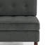Fauteuil capitonné en velours côtelé-1283549081
