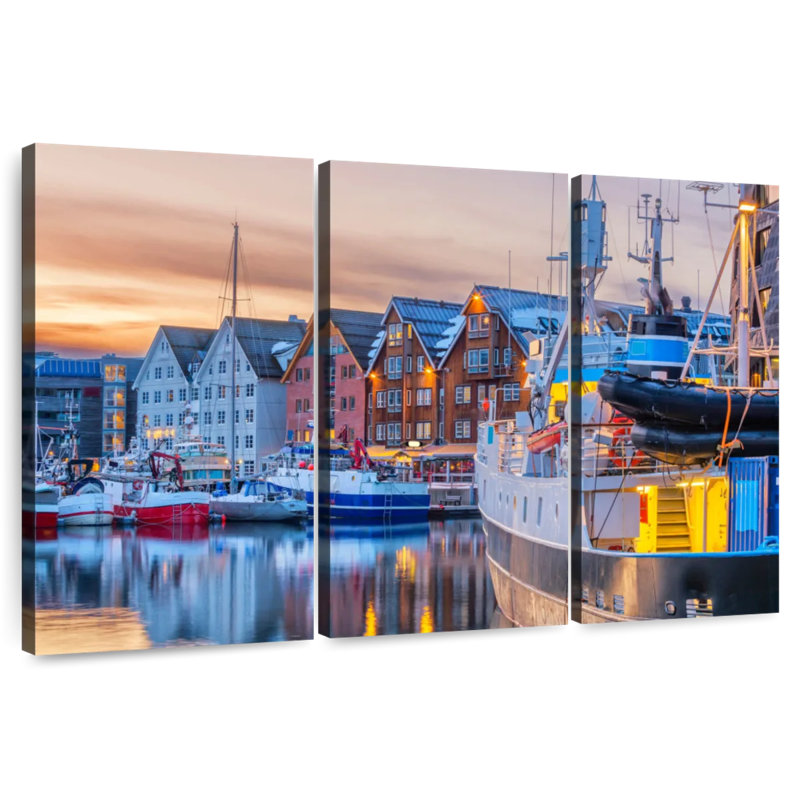 Mehar Boats At Tromso Port, 36" H x 57" W