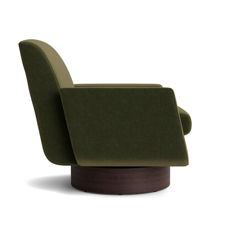 Supernova Full Swivel Chair, Java, Performance Velvet - Balsam