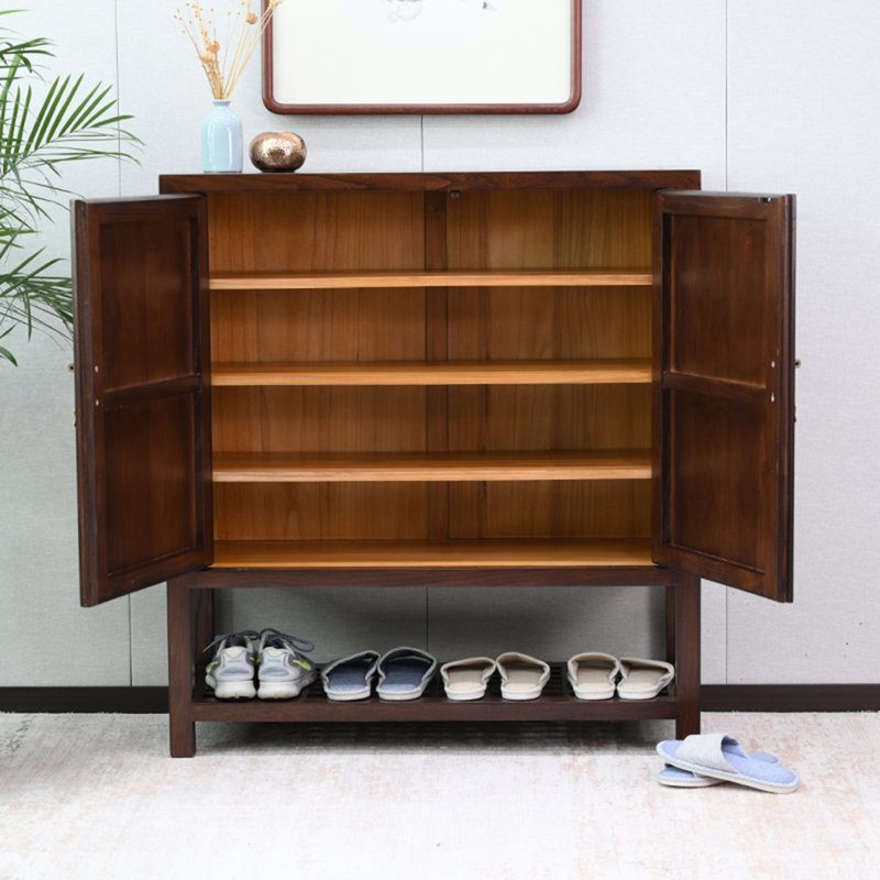 Armoire de rangement pour chaussures en bois massif 25 paires