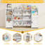 Tiered Bookshelf And 7 Storage Cubbies-1973552560