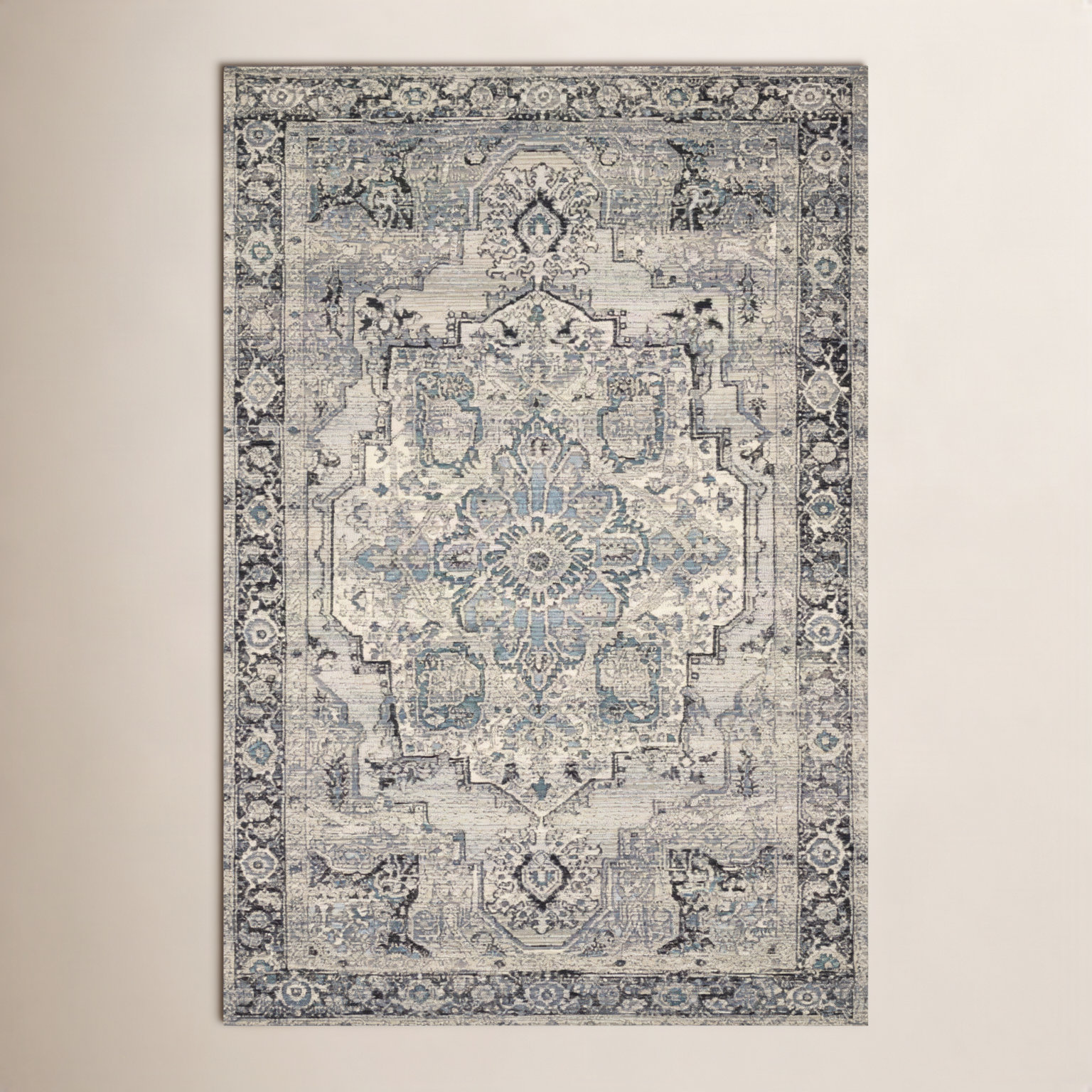 Cusack Oriental Outdoor Rug, Rectangle 2'5" x 4'