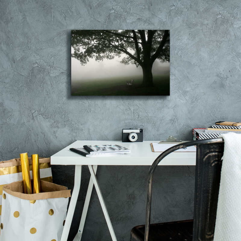 «Misty Bench» par PhotoINC Studio, H 12 po x l 18 po x P 0,75 po